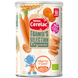 CERELAC Farmer's Selection Organic Carrot Cereal Snack