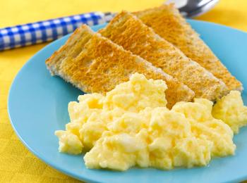 Scrambled Eggs and Toast Fingers