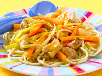 Sweet and Sour Pork Noodles